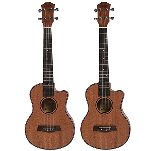 Keavenoy 2X Tenor Acoustic 26 Ukulele 4 Saiten Gitarre Mahagoni Musik Instrument