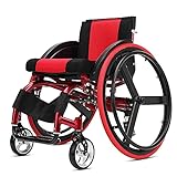 WLABCD Für Ältere Rollstuhl Bewegung Erwachsene Manueller Selbstantrieb Leichtgewichtige Faltbare Aluminium Fortgeschrittene Stoßdämpfung Stoßen Unbequem Anwendbar Kinder Zerebralparese Ultraleic