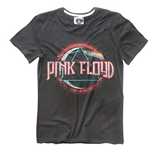 Amplified - Herren Boys Rock Band V-T-Shirt Pink Floyd On The Run (M)