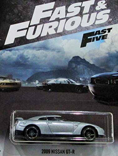 Hot Wheels Fast and Furious 2018 Series Silver 2009 Nissan GT-R DIE-CAST, 2009 Nissan GT-R