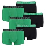 PUMA 6 er Pack Short Boxer Boxershorts Men Pant Unterwäsche kurz 100000884, Farbe:004 - Amazon Green, Bekleidungsgröße:M