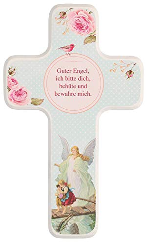 Butzon & Bercker Kinderkreuz Guter Engel, ich Bitte Dich Holzkreuz 18 cm Geschenkverpackung
