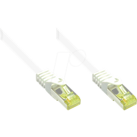 Good Connections RJ45 Ethernet LAN Patchkabel mit Cat. 7 Rohkabel und Rastnasenschutz RNS, S/FTP, PiMF, halogenfrei, 500MHz, OFC, 10-Gigabit-fähig (10/100/1000/10000-Base-T Ethernet Netzwerke) - z.B. für Patchpanel, Switch, Router, Modem - weiß, 25 m