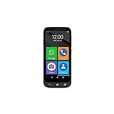 SPC Zeus 4G + Gehäuse – Smartphone für Senioren 4G, Einfacher Modus mit großen Symbolen, SOS-Taste, Fernkonfiguration, physische Tasten und Touchscreen 5,5", Android 11 Go