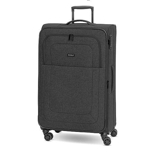 REDOLZ Weichschalen Koffer für Damen & Herren | Leichter Trolley 77 cm mit 4 Doppelrollen & TSA-Schloss | mit Dehnfalte erweiterbar (Essentials 12)