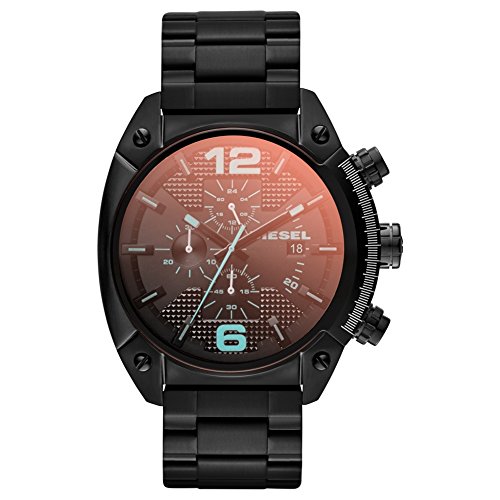 Diesel Herren Analog Quarz Uhr mit Edelstahl Armband DZ4316