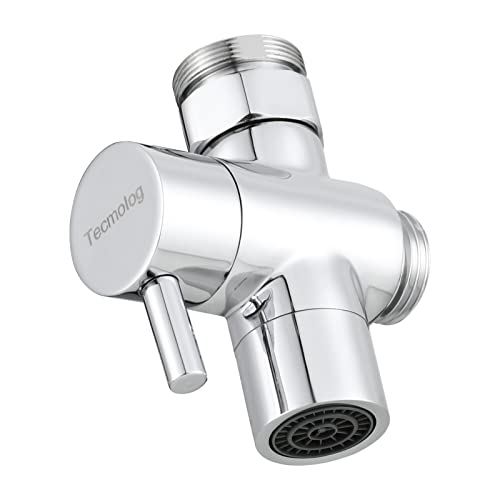 Tecmolog SBA021C Messing Wasserhahn-Adapter für Waschbecken, 22 mm, Anschluss für Wasserhahn, Küche, Chrom,