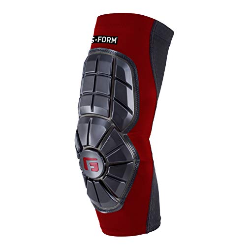 G-Form Unisex-Erwachsene Pro Extended Elbow Guard, Red/Black, Adult X-Large Ellenbogenschutz, rot/schwarz