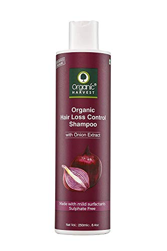 Bio-Ernte Shampoo mit roten Zwiebeln für Haarausfallkontrolle und Haarwuchs | Geeignet für alle Haartypen Sulfate & Parabene frei | Anti Hairfall Shampoo für Männer & Frauen 250ml
