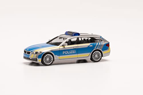 herpa 96706 BMW 5er Touring Autobahn Police Niedersachsen, Mehrfarbig