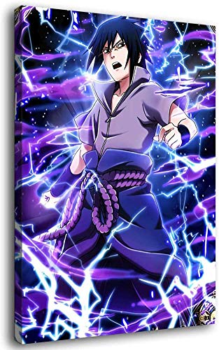 Yzy Anime-Poster Naruto Uchiha Sasuke, Leinwand-Kunst-Poster und Wandkunstdruck, moderne Familie, Schlafzimmer, Dekoration, Poster, Geschenk