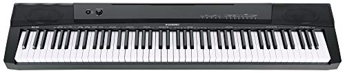 McGrey BS-88 Keyboard - Einsteiger-Keyboard in Stagepiano-Optik mit 88 Tasten - 146 Klänge - Split-, Dual- und Twinova-Funktion - inklusive Sustain-Pedal - schwarz