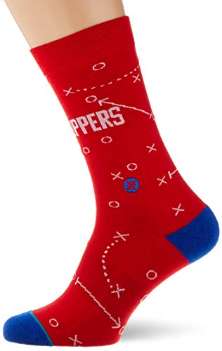 Stance Herren Clippers Playbook Socken, Red, M