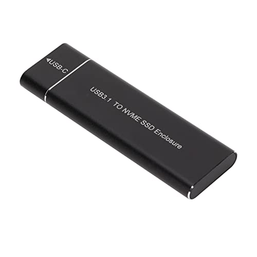 M.2 NVME SSD Gehäuse mit Aluminiumgehäuse, 6 Gbit/S Übertragungsgeschwindigkeit, USB 3.1 auf NVME PCIE SSD, Dauerhaft Gute Wärmeableitung, Geeignet für SSD Der Größen 2230, 2242, 2260, 2280