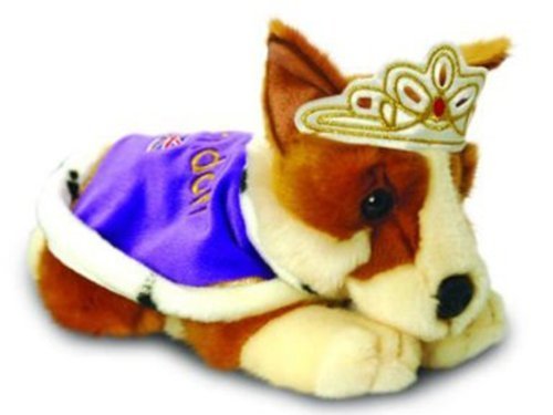 Shop of Legends Keel Toys 30cm Corgi with Crown and Cape