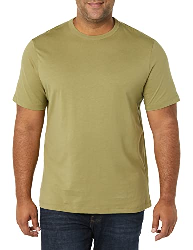 Amazon Aware Herren Kurzärmliges T-Shirt aus Bio-Baumwolle mit Rundhalsausschnitt, Salbeigrün, XL