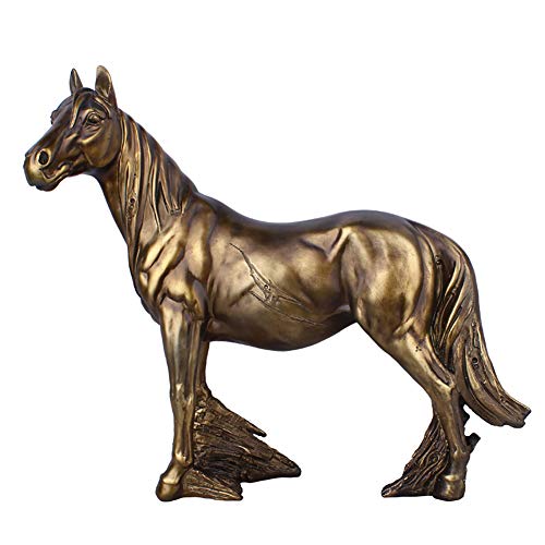 LWPCP Skulptur, Bronze Pferd Dekoration Kunstwerk Wohnzimmer Schlafzimmer Restaurant Büro Dekoration Sammlung Geschenke