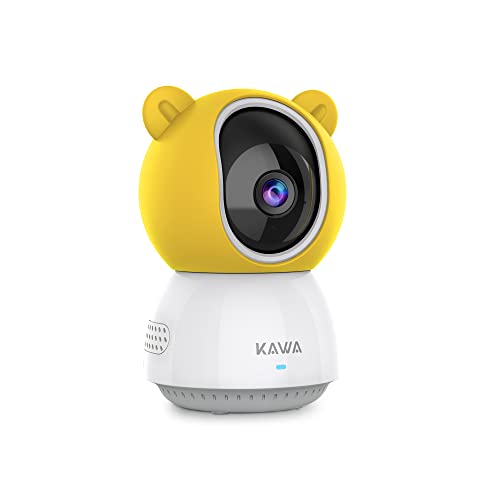 KAWA Babyphone S7 Extra Kamera, Monitor Nicht im Lieferumfang enthalten, automatische Nachtsicht, 2-Wege-Audio, 350° Translation und 67° Rotation, 110° Weitwinkelansicht, Schlaflied (nur Kamera)