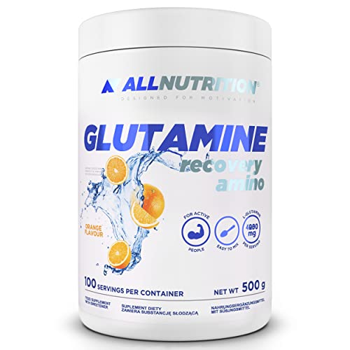 ALLNUTRITION Glutamin Muskelaufbau und Regeneration - Erholung Amino Reines L-Glutamin Taurin - Unterstützt das Muskelwachstum Anabole Prozesse Bodybuilding Natürlich