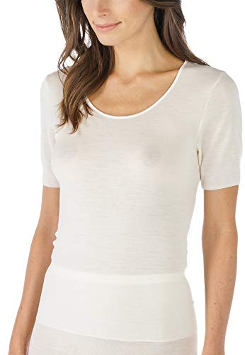 Mey Basics Serie Exquisite Damen Shirts 1/2 Arm Weiß 44