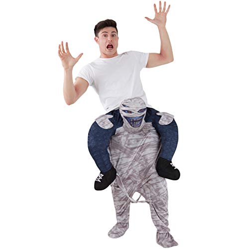 Morph Mumien Huckepack Kostüm für Erwachsene, Halloween Karneval, Damen Herren