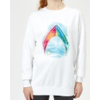 Aquaman Mera Beach Symbol Damen Sweatshirt - Weiß - S - Weiß