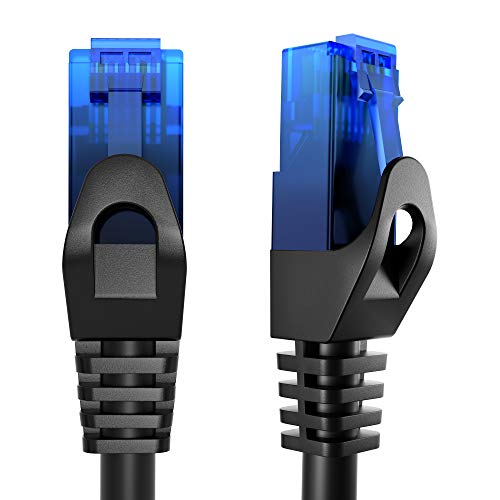KabelDirekt - 5x 20m - Netzwerkkabel, Ethernet, Lan & Patch Kabel (überträgt maximale Glasfaser Geschwindigkeit & ist geeignet für Gigabit Netzwerke, Switches, Router, Modems mit RJ45 Eingang, blau)