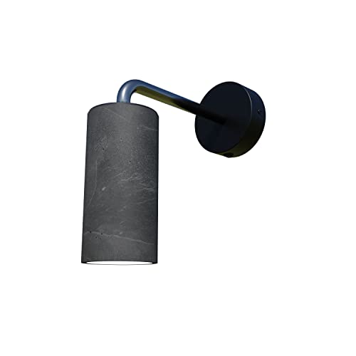 Betoniq Wandleuchte Beton modern Donoma modern wandstrahler außen schwarz innen schwarz - Industrial Design Betonlampe Wandlampe mit LED Glühbirne und Fassung GU10 - Wandleuchten & Wandlampen