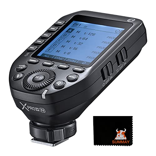 Godox XProII-S TTL Wireless Flash Trigger 1/8000s HSS, TCM Instantaneous Switching, APP Control, 16 Gruppen 32 Kanäle, Großes LCD-Display, Stabiles Signal, Reaktionsschnell, Geeignet für Sony-Kameras