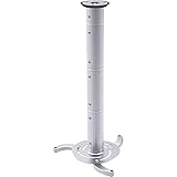 Speaka Professional Projector Beamer-Deckenhalterung Neigbar, Drehbar Boden-/Deckenabstand (max.): 106 cm Silber