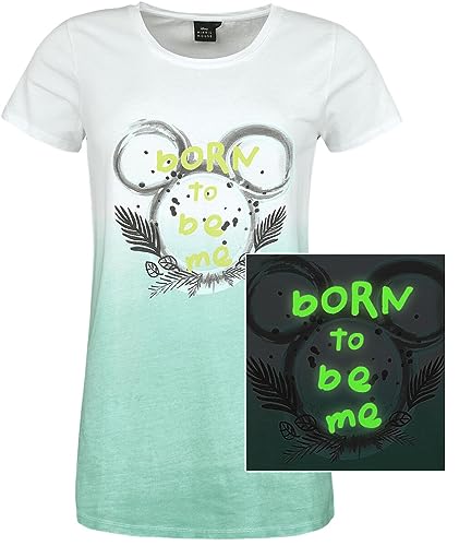 Mickey Mouse Born to Be Me Frauen T-Shirt Multicolor XXL