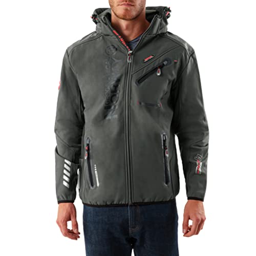 Geographical Norway Herren Softshelljacke Royaute darkgrey/black L