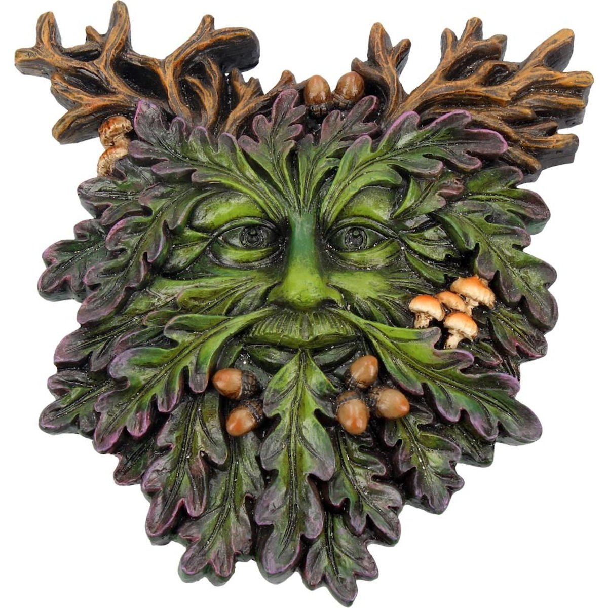 Dark Dreams Gothic Witchy Baumgeist Heidentum Green Man Wandschmuck Relief Wand Herbst Pagan