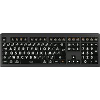 Logickeyboard LKB-LPWB-A2M-FR Tastatur USB AZERTY Französisch Schwarz (LKB-LPWB-A2M-FR)
