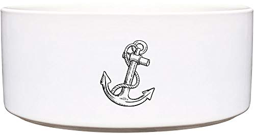 Cadouri Keramik Hundenapf » Anker « ︎ Maritime Style ︎ Futternapf Wassernapf - 1.300 ml