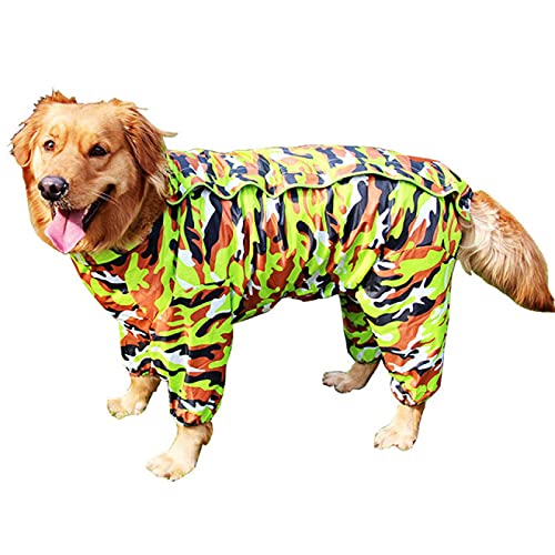 Haustier für kleine Hunde Regenbekleidung Overalls für große Hunde mit Kapuze Labrador Golden Retriever Regenmantel Overalls Hunde Regenmäntel