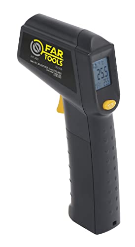 Fartools Infrarot-Thermometer IRT 530 mit Laservisier, Messung von -40°C bis 530°C, Celsius und Farenheit, digitales LCD-Display mit Hintergrundbeleuchtung