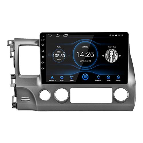 Ezonetronics 2DIN Android 10.1 Autoradio Stereo 10,1 Zoll für Honda Civic 2007-2011 Touchscreen Hochauflösende GPS-Navigation Bluetooth WiFi Mirror Link SWC AM FM Audio USB-Player 2G RAM+16G ROM