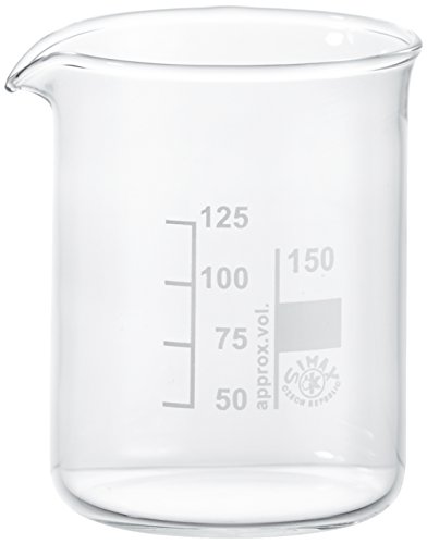 neoLab E-1037 Bechergläser, niedrige Form, 150 mL (10-er Pack)