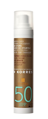 Korres Tinted Sunscreen Face Cream Red Grape SPF50 50ml
