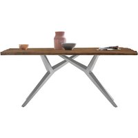 SIT Tisch »TABLES & CO«, HxT: 73,5 x 100 cm, Holz - braun | silberfarben