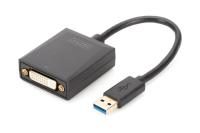 DIGITUS USB 3.0 auf DVI Adapter USB 3.0 auf DVI Adapter, 1080p Eingang USB, A...