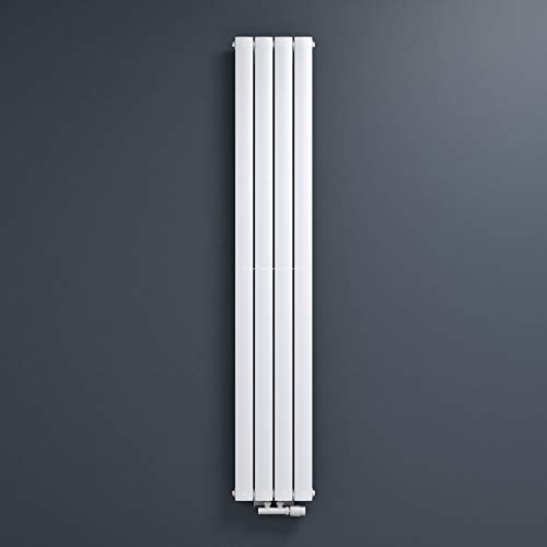 Mai & Mai Heizkörper flach 180x31cm in Weiß Paneelheizkörper Vertikal aus Stahl