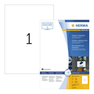 HERMA Outdoor Etikett DIN A4 weiß 50 St./Pack.