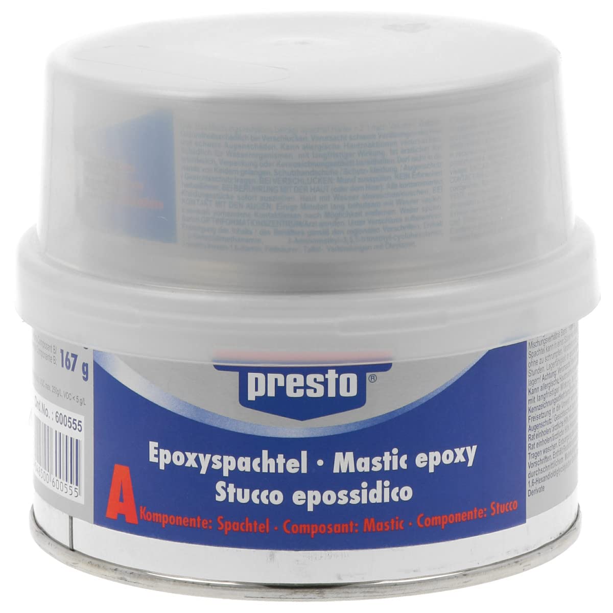 500g Prestolith SPECIAL 2K-Epoxyspachtel inkl. Härter PREMIUMQUALITÄT f. Unter-u.Überwasserarbeiten an Booten und KFZ