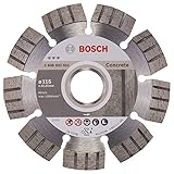 Bosch Professional Diamanttrennscheibe Best für Concrete, 115 x 22,23 x 2,2 x 12 mm
