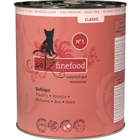catz finefood No. 3 Geflügel 800g Dose - Sie erhalten 6 Packung/en; Packungsinhalt 0,8 kg
