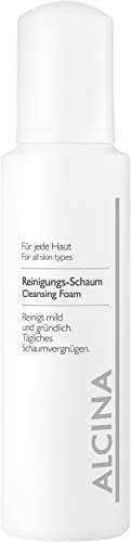ALCINA Reinigungs-Schaum - 1 x 500 ml - Jede Haut - Reinigungsschaum für besonders empfindliche und leicht gereizte Haut - Feuchtigkeitsspendende und beruhigende Gesichtsreinigung