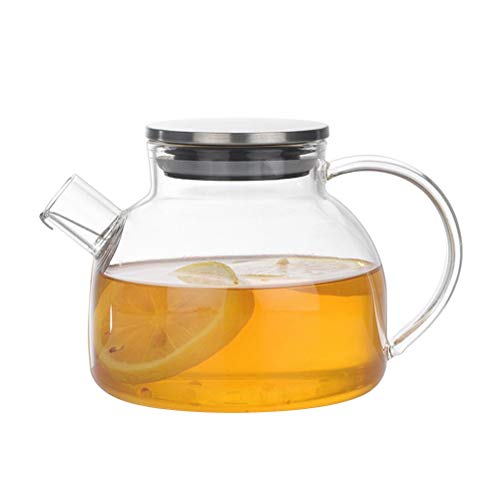 bestonzon 500 ml Haushalt Glas-Teekanne Hitzebeständig Glas Teekanne Gesunde Teekanne klein Wasserkocher