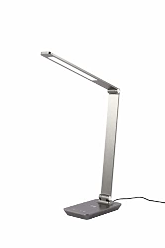 AIRAM Daria Office Tischlampe LED 3-stufige Farbtemp. stufenloses Dimmen, drahtloses Aufladen, 4 h. Öko-Timer, RA>95, 25.000 h. anthrazit